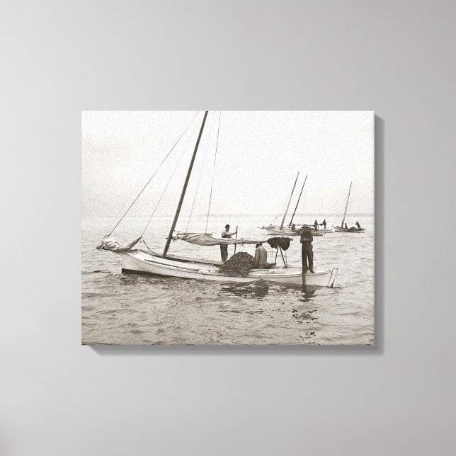 Toile Bateaux Huîtriers, 1903 (Recto)