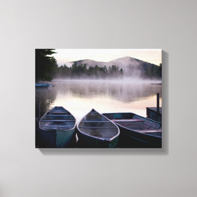 Toile Bateaux sur le lac Placid (Recto)
