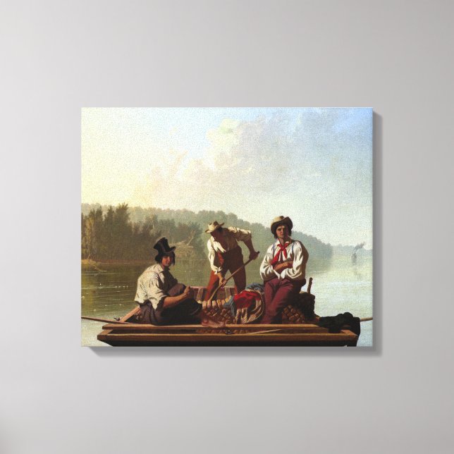 Toile Bateaux sur le Missouri (Recto)