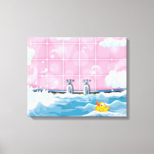 Toile Bath Yellow Duck