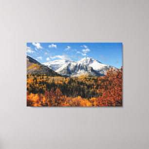 Toile Bâti Timpanogos en montagnes de l'Utah d'automne