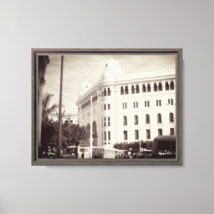 Toile Bâtiment de la poste d'Alger Algérie vintage