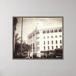 Toile Bâtiment de la poste d'Alger Algérie vintage