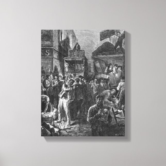 Toile Bâtiment de l'avenue de l'Opéra (Recto)