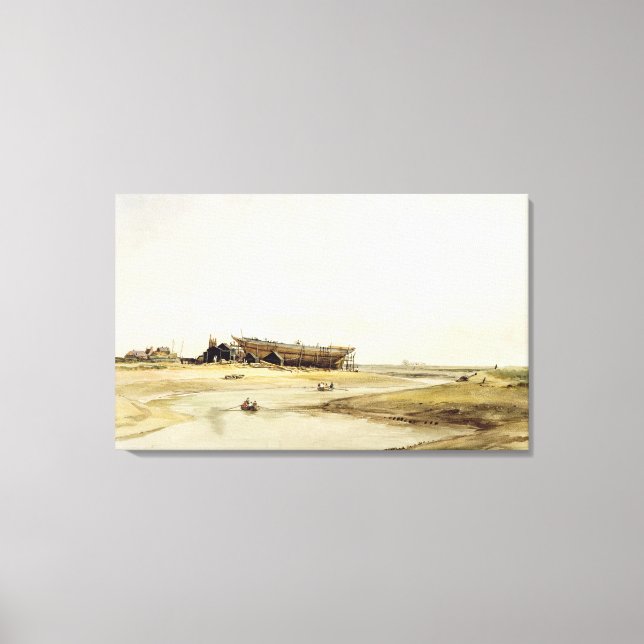 Toile Bâtiment de navires (avec papier) (Recto)