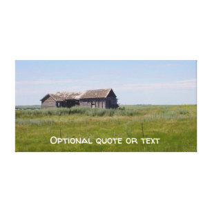 Toile Bâtiments agricoles abandonnés dans les Prairies