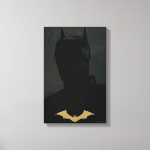 Toile Batman With Golden Bat Symbol