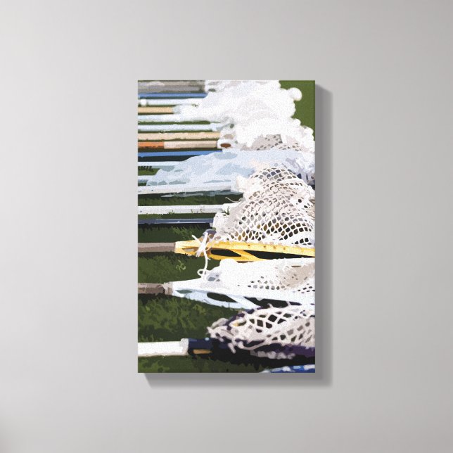 Toile Bâtons de crosse à aquarelle (Recto)