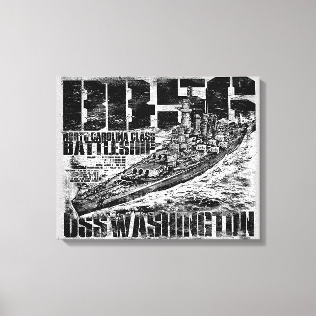 Toile Batterie Washington Canvas Print (Recto)
