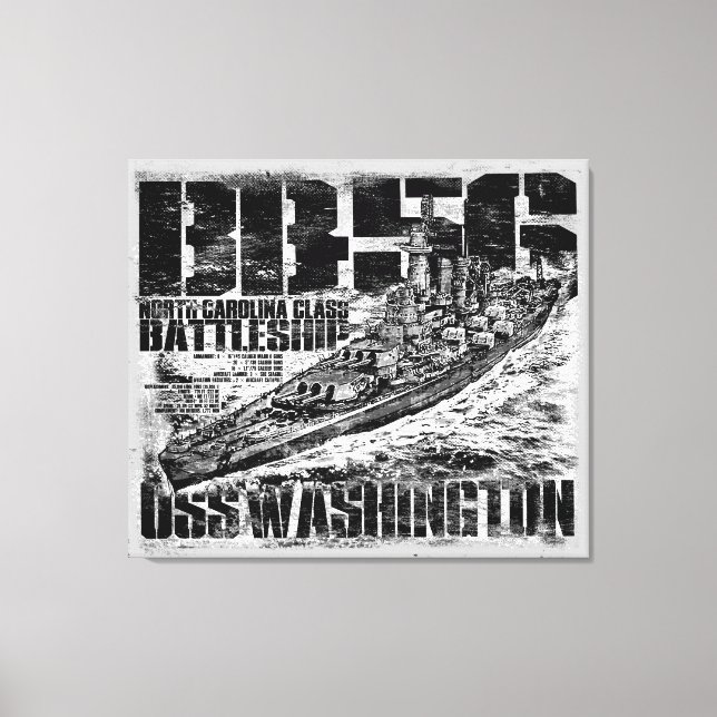 Toile Batterie Washington Canvas Print (Recto)