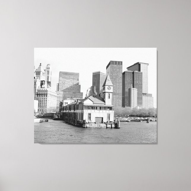 Toile Battery Park Pier A Photographie (Recto)