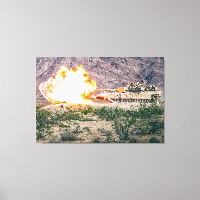 Toile BATTLE TANK - M1 Abrams 32x48 (Recto)