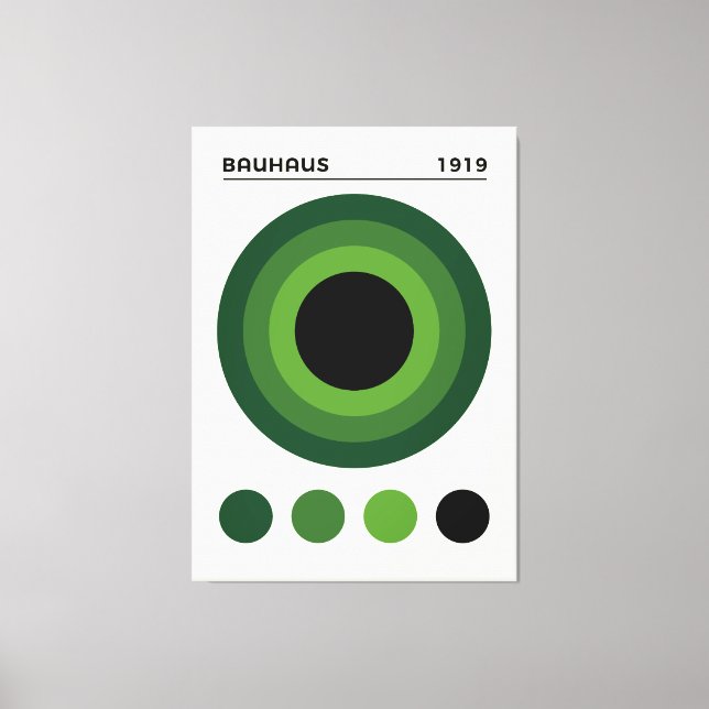 Toile Bauhaus 1919 Cercles concentriques Art, décoration (Recto)