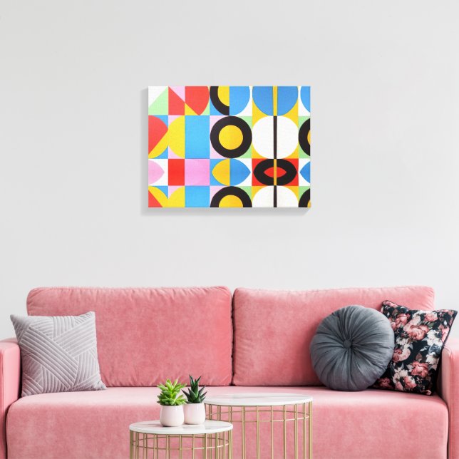 Toile Bauhaus Abstrait (Insitu(Salon))