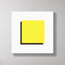 Bauhaus Design Art géométrique Carré Jaune