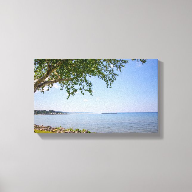Toile Bayfront Park, Petoskey, Michigan (Recto)