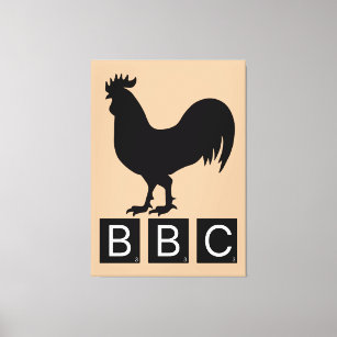 Toile BBC - Gros Cockerel noir