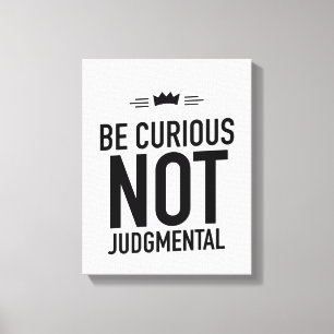 Toile Be curious black