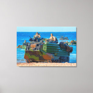 Toile BEACH ARMOR - Véhicule amphibie d'assaut 24x36