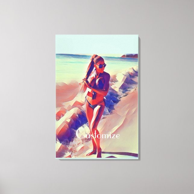 Toile Beach Girl Thunder_Cove (Recto)