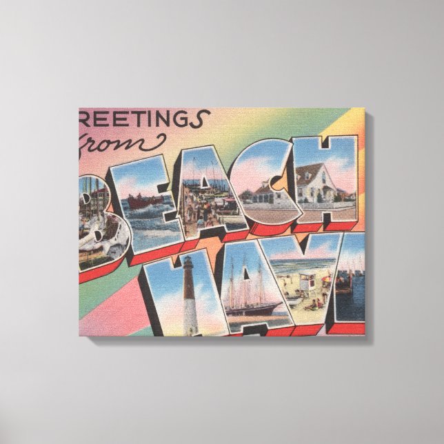 Toile Beach Haven, New Jersey - Grandes SCÈNES (Recto)