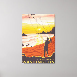 Toile Beach & Kites - Sunset Beach, Washington