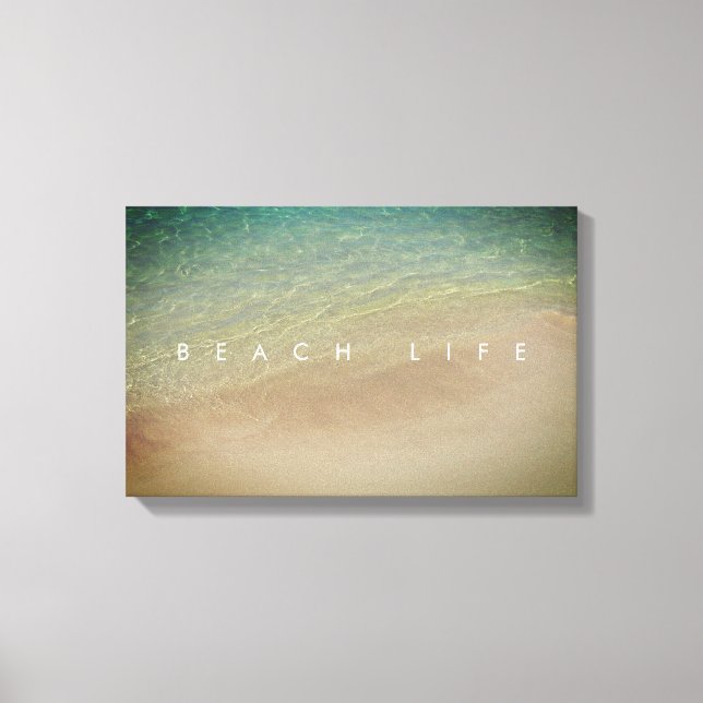 Toile Beach Life Aruba Sand Blue Ocean (Recto)