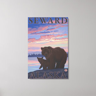 Toile Bear and Cub - Seward, Alaska