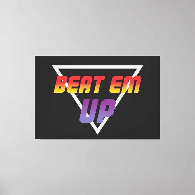 Toile Beat Em Up Retro Gaming (Recto)