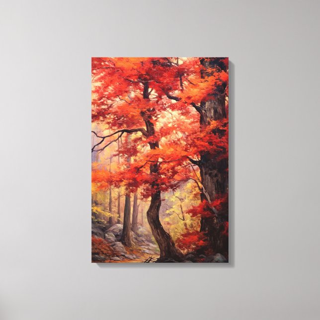 Toile Beau Arbre d'Automne Art (Recto)