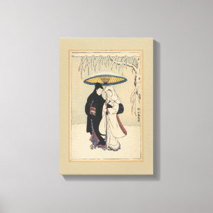 Toile Beau art japonais Vintage, Peinture Geisha