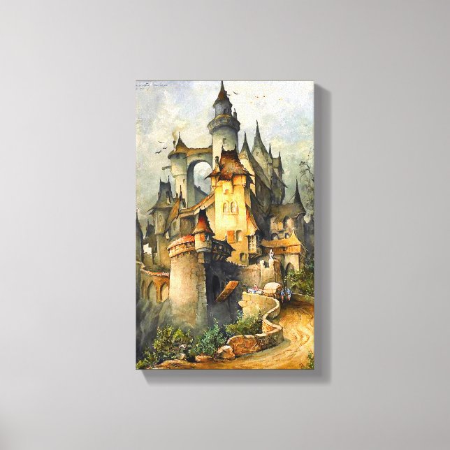 Toile Beau Château de Conte Fée par Hanns Bolz Enveloppé (Recto)