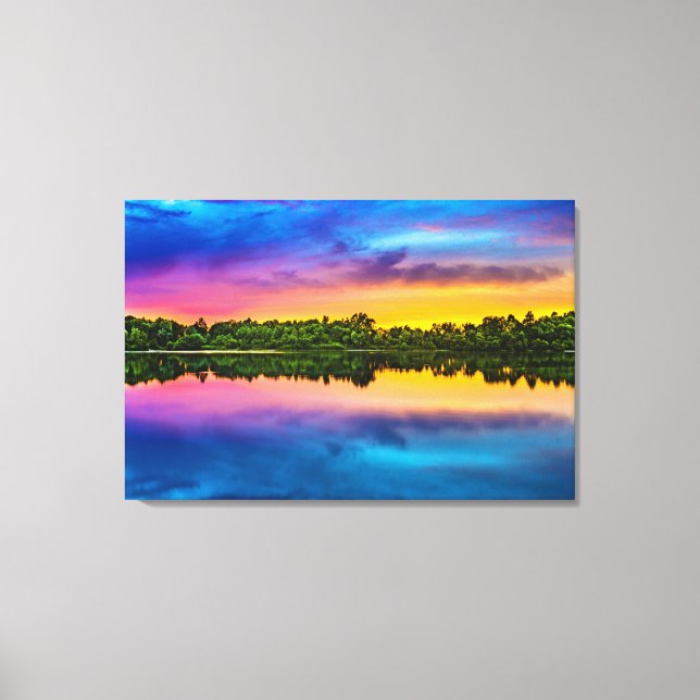 Toile Beau coucher de soleil (Recto)