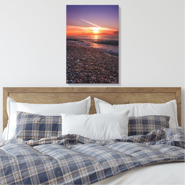 Toile Beau coucher de soleil en mer. Batumi Géorgie (Insitu(Chambre))