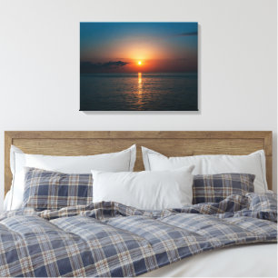 Toile Beau coucher de soleil en mer. Batumi Géorgie