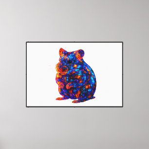 Toile Beau Hamster brillant Art