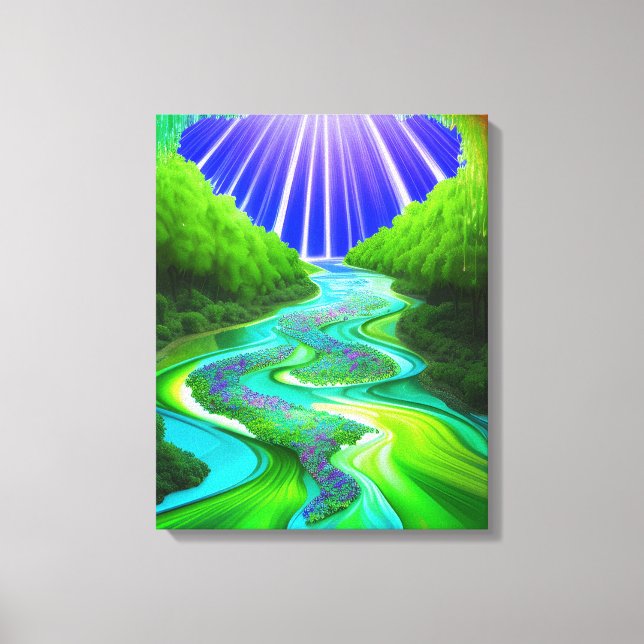 Toile Beau Jourdain Vivid Paysage (Recto)