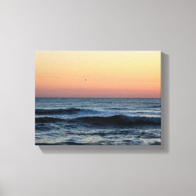 Toile Beau lever de soleil sur l'océan (Recto)