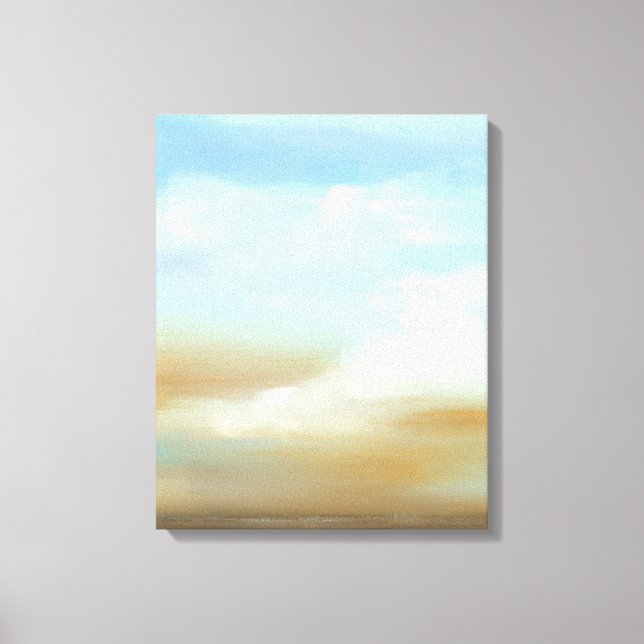 Toile Beau paysage avec nuages fluides (Recto)