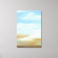 Beau paysage avec nuages fluides