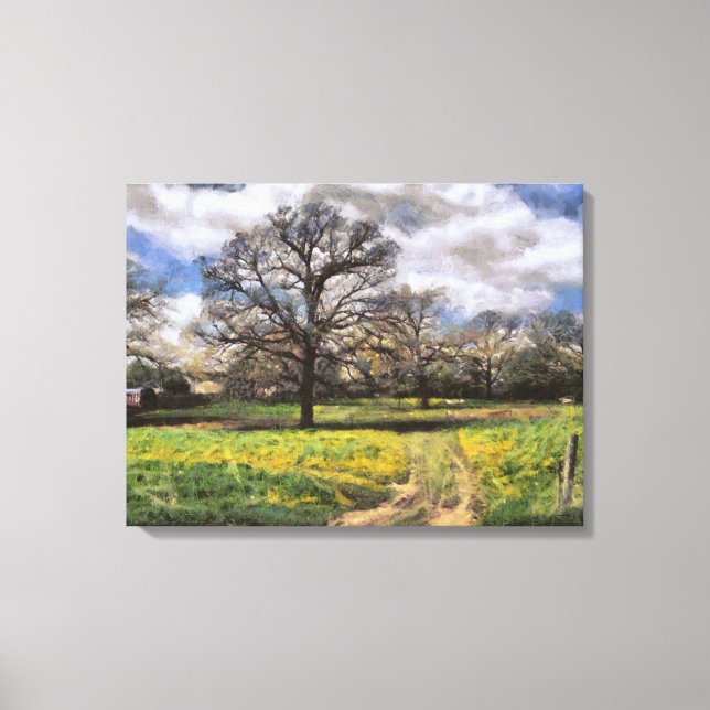 Toile Beau paysage rural du Midwest Farm (Recto)