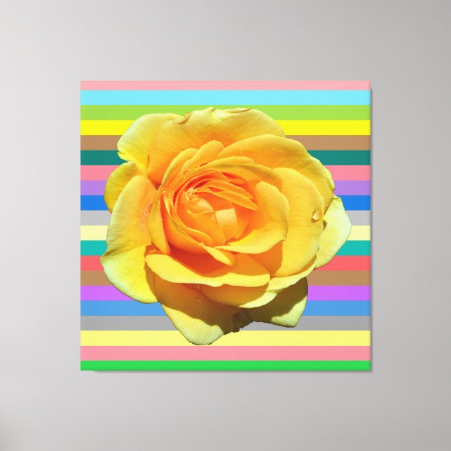 Toile Beau rose arc-en-ciel (Recto)