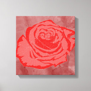 Toile Beau Rose Flower Design n° 2
