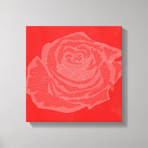 Toile Beau Rose Flower Design n° 4
