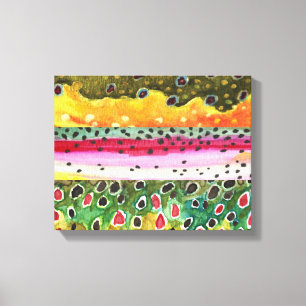 Toile Beau Trout Art