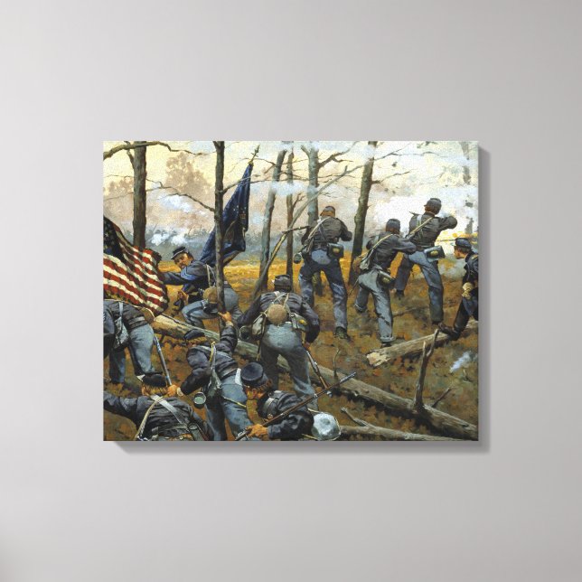 Toile Beaucoup de combats aujourd'hui par Keith Rocco (Recto)