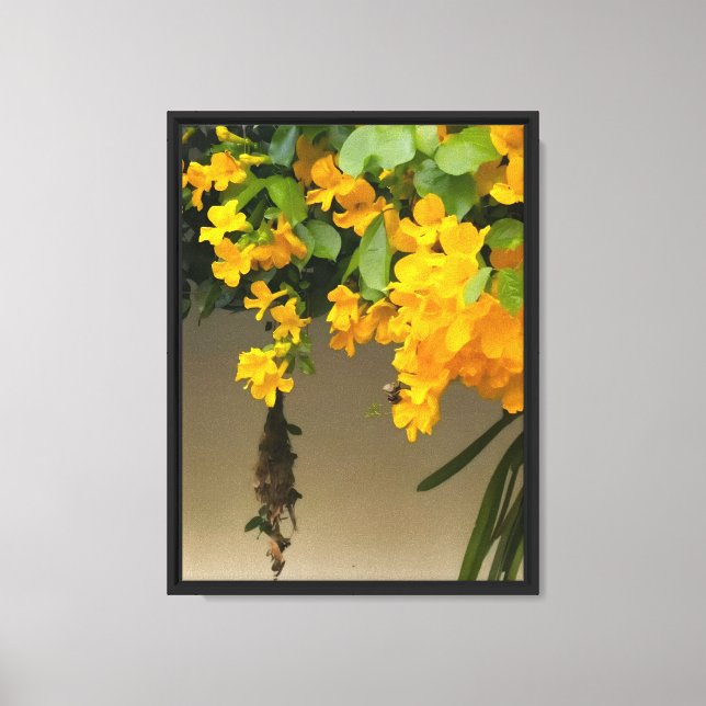 Toile Beauté Fleur Dorée (Recto)