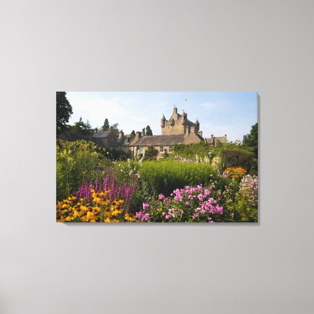 Toile Beaux jardins et château célèbre à (Recto)