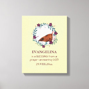 Toile Bébé   BÉNÉDICTION DE DIEU   Wreath   Garde photo
