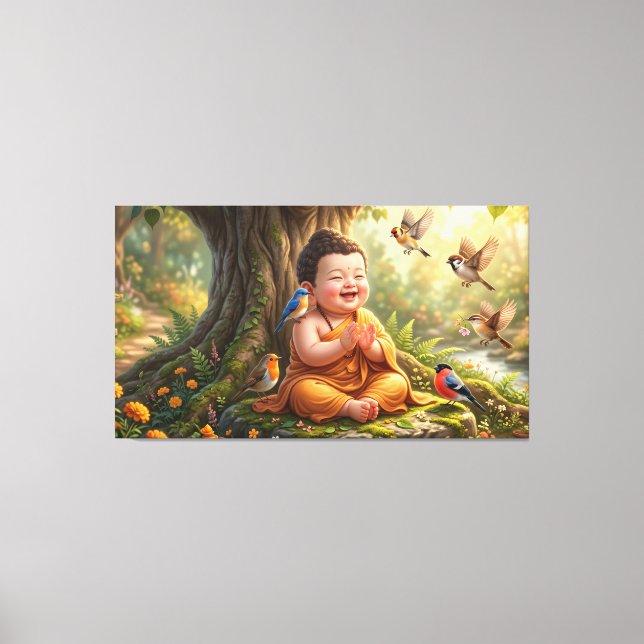 Toile Bébé Bouddha (Recto)